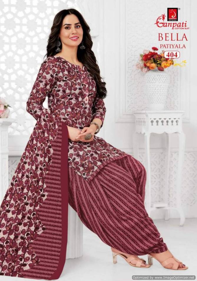 Bella Patiyala Vol 4 By Ganpati Daily Wear Cotton Printed Dress Material Wholesale Market